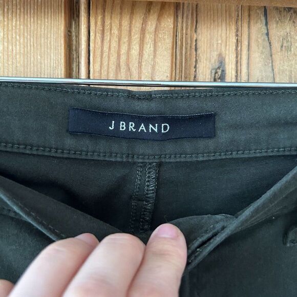 J Brand Women's Size 29 Dark Green Skinny Pants Slim Fit Classic Neutral Stretch - Picture 5 of 11